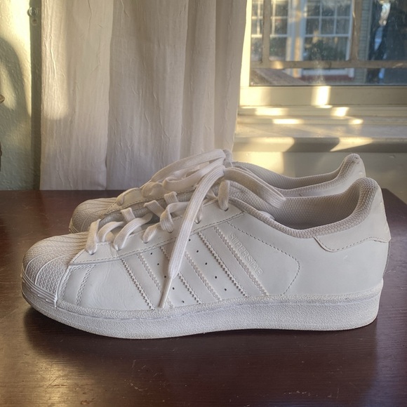 Adidas Superstar White Size W8 Shelltoe Leather - Picture 6 of 11